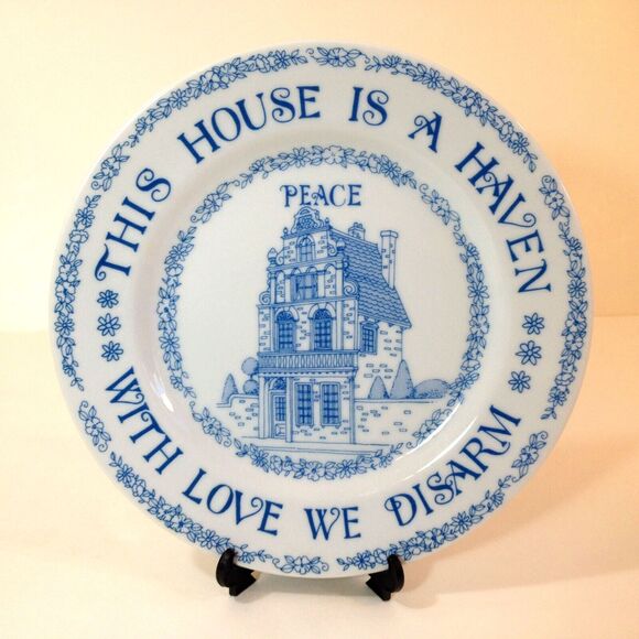 Vintage Collector Plate "This House is a Haven with Love We Disarm" Albert Price - Picture 1 of 7
